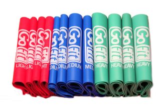 GOFIT FLAT BANDS, MIX- 12 PACK