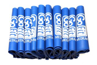 GOFIT FLAT BANDS, MEDIUM- 10 PACK