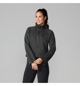 TAVI NOIR SWEATER, BELL SLEEVE ZIP FRONT